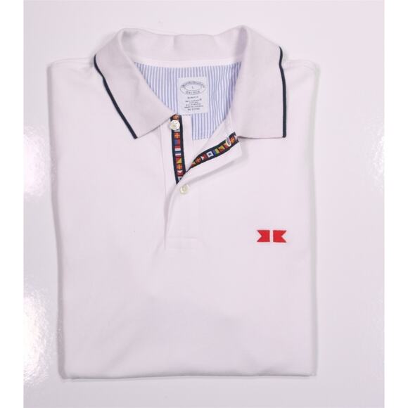 Brooks Brothers 1818 Slim Fit Yachting Polo Shirt Men's Large - Picture 1 of 7